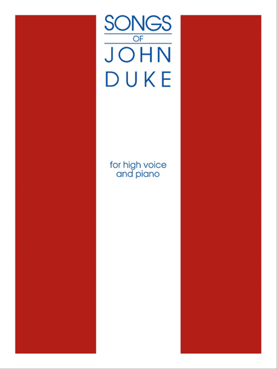 The Songs of John Duke Voice scores gallery preview page 1