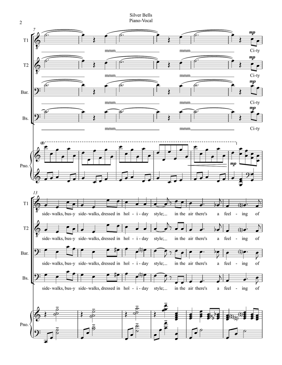 Silver Bells Silver Bells TTBB scores gallery preview page 2