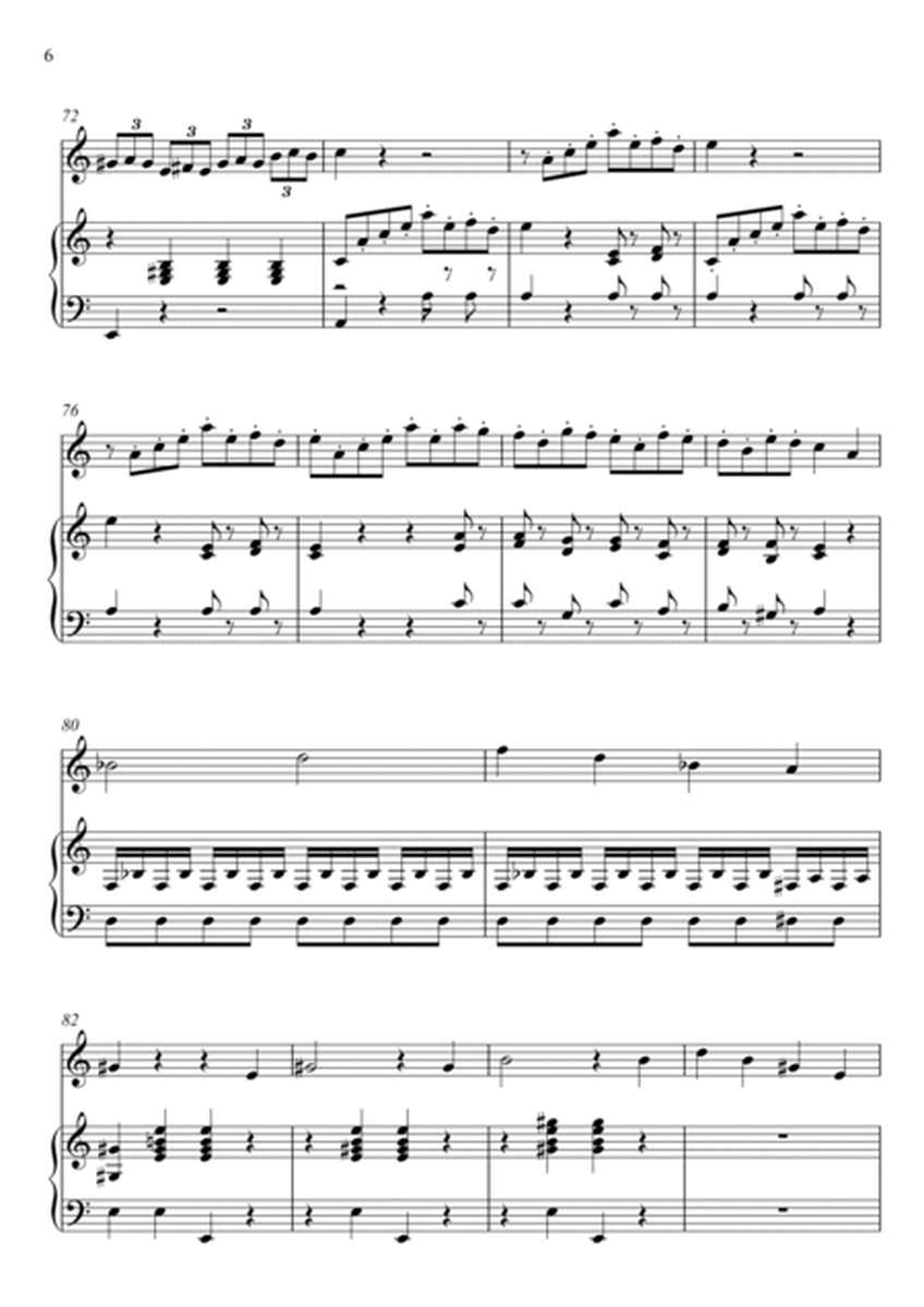 W.A Mozart - Der Hölle Rache kocht in meinem Herzen (Die Zauberflöte) Flute Solo image number null