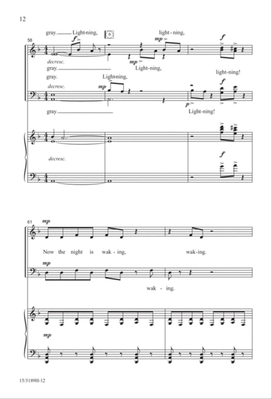 Lightning! 4-Part scores gallery preview page 12