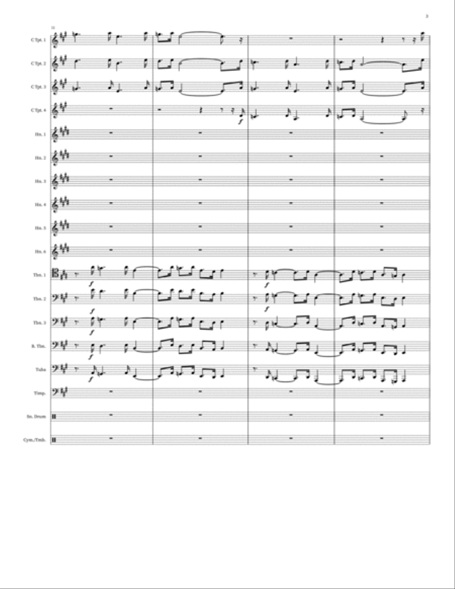 Parade Of The Charioteers Small Ensemble scores gallery preview page 3