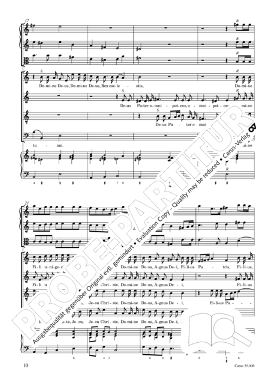 Mass in A minor 4-Part scores gallery preview page 11