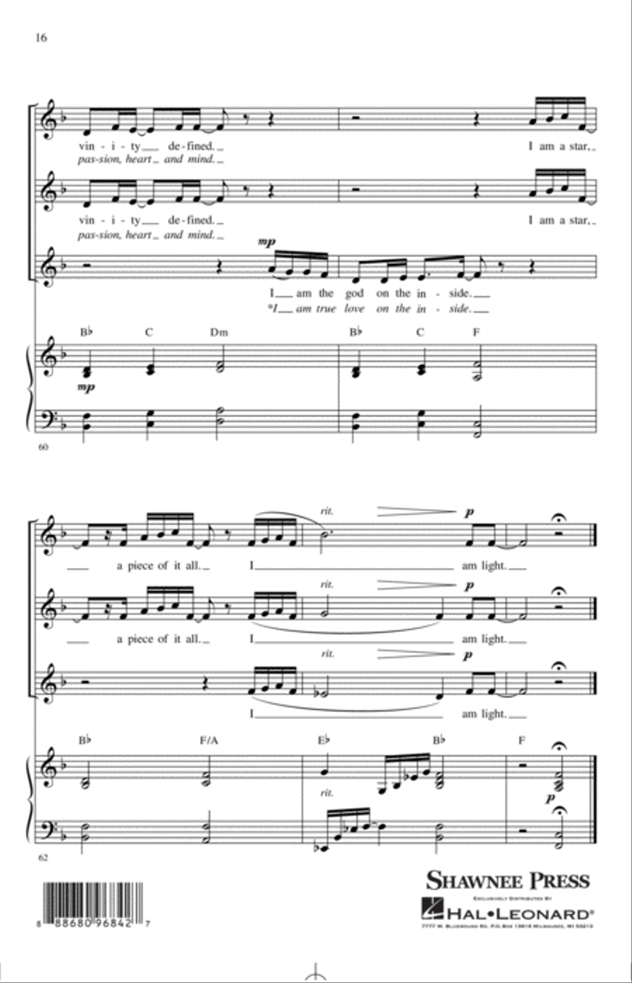 I Am Light (arr. Mark Hayes and Kimberly Lilley) SSA scores gallery preview page 15