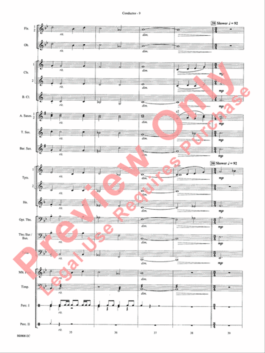 Portsmouth Overture Portsmouth Overture Concert Band scores gallery preview page 11
