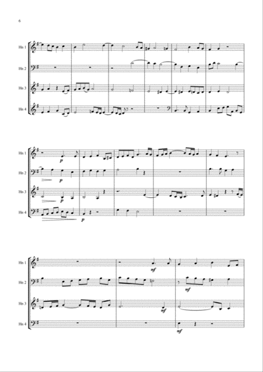 The Music of Pachelbel Book I Brass Ensemble scores gallery preview page 6