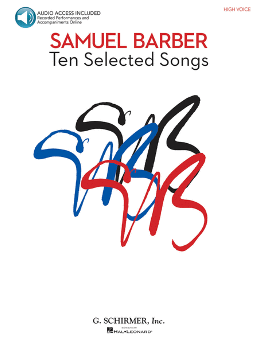 Samuel Barber – 10 Selected Songs High Voice scores gallery preview page 1