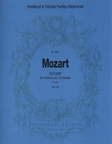 Violinkonzert A-dur KV 219