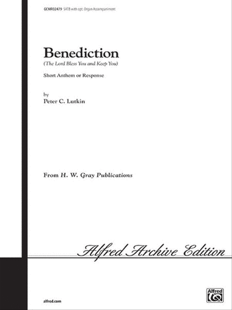 Benediction (The Lord Bless You and Keep You) 4-Part scores gallery preview page 1