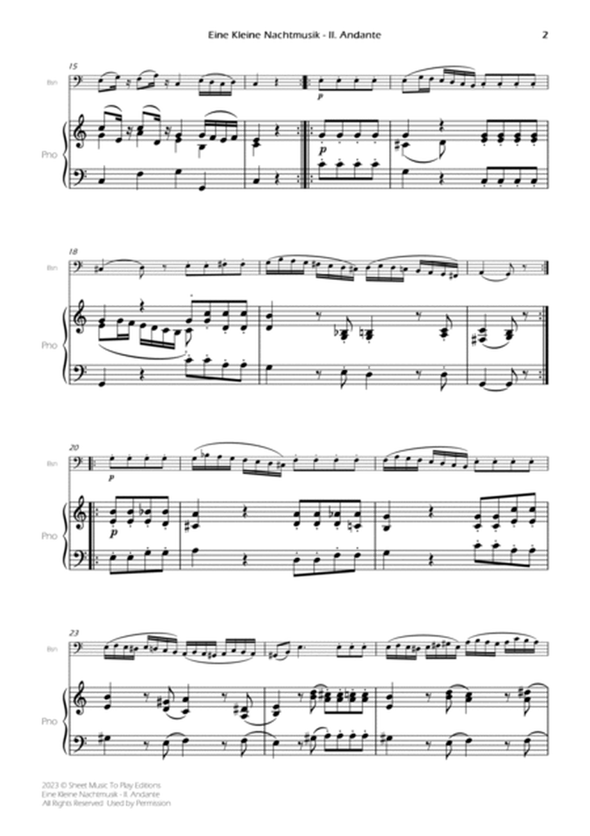 Eine Kleine Nachtmusik (2 mov.) - Bassoon and Piano (Full Score and Parts) image number null