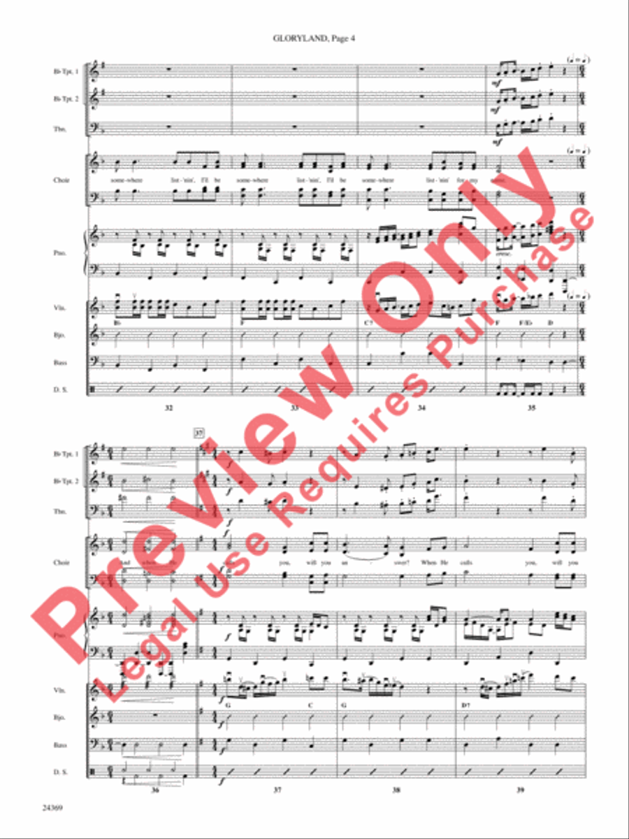 Gloryland Choir scores gallery preview page 5