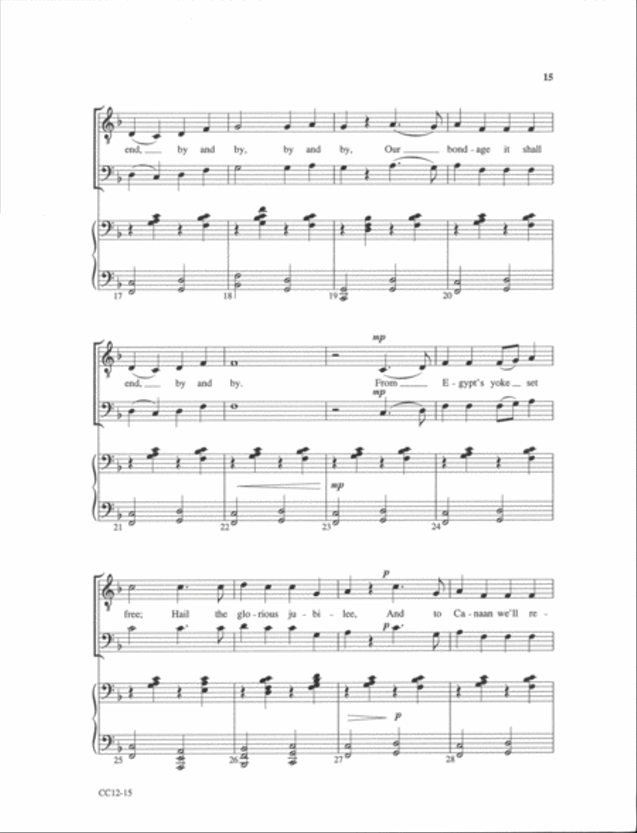 Small Choir Collection - Saints Bound for Heaven TTBB TTBB scores gallery preview page 3