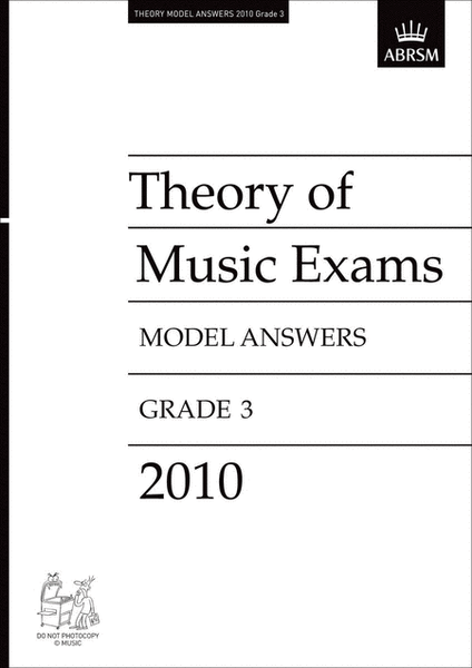 Theory of Music Exams 2010 Gr3 Model Answers