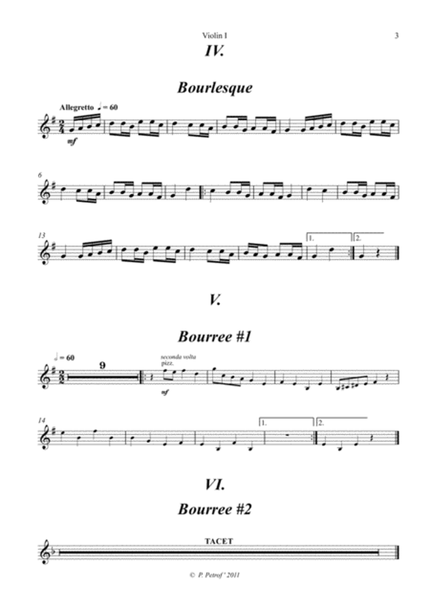 W. A. Mozart - 10 pieces for string quartet - parts