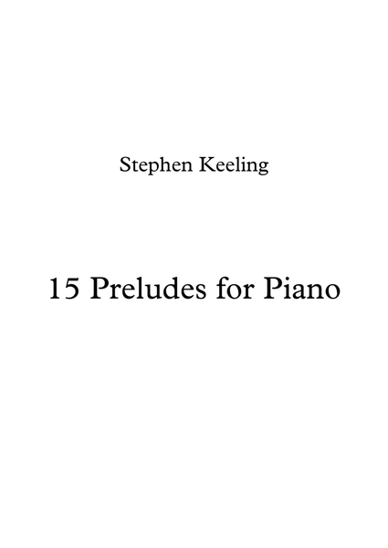 15 Preludes for Piano image number null