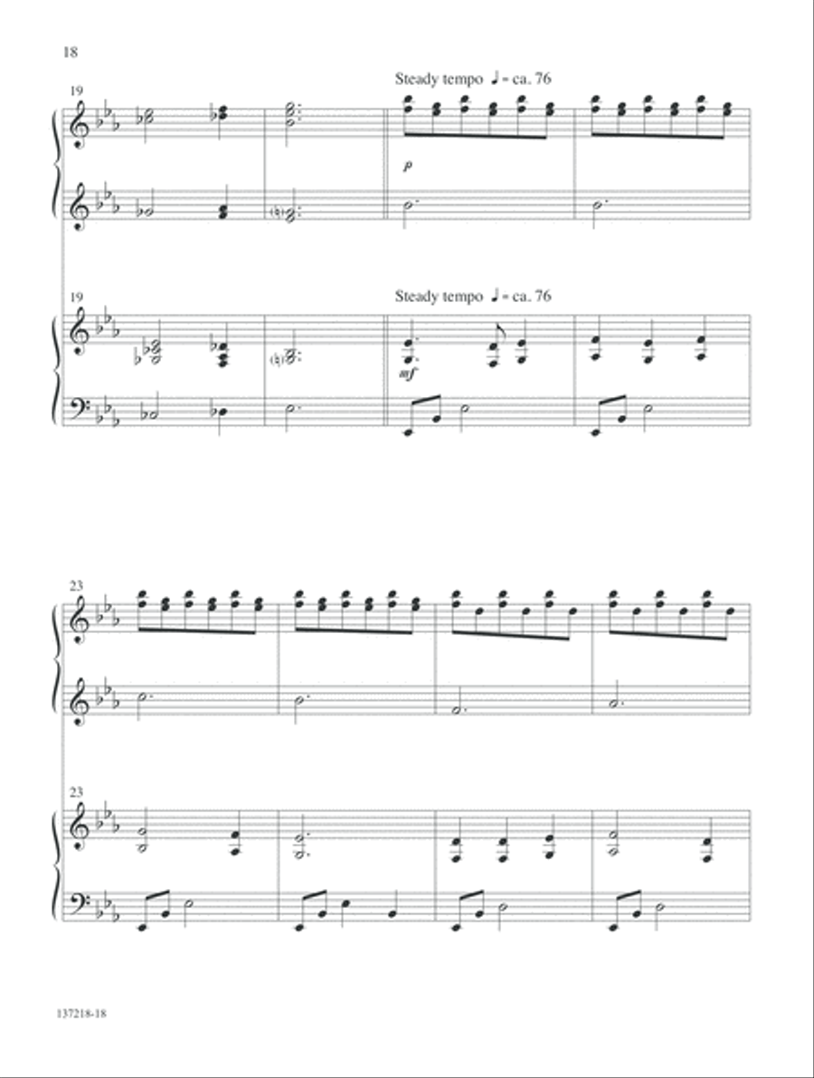 Praise Him! Praise Him! Praise Him! Praise Him! Piano Accompaniment scores gallery preview page 13