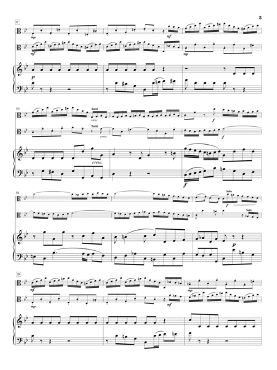 Johann Sebastian Bach: Concerto for two violins in D minor, transcribed for two violas. String Duet scores gallery preview page 6