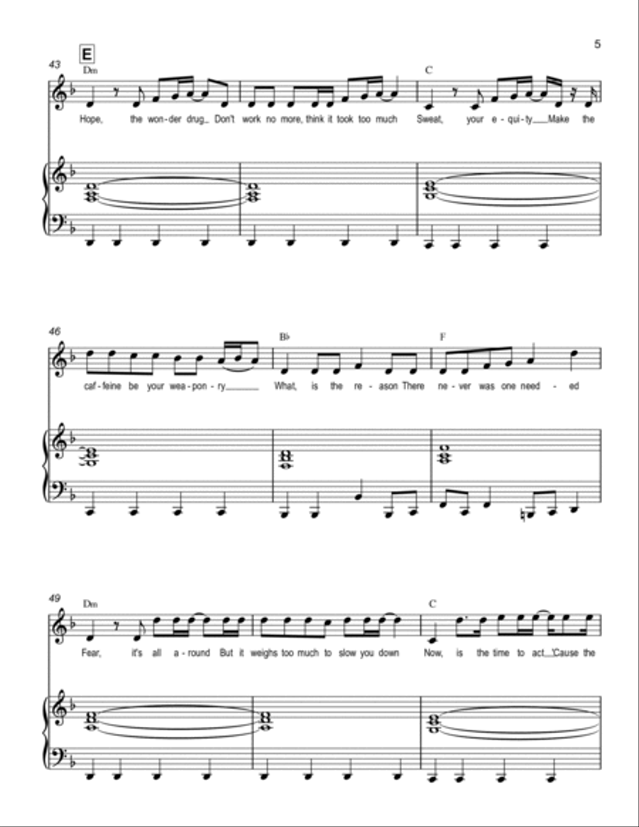 A Good Song Never Dies Voice scores gallery preview page 5