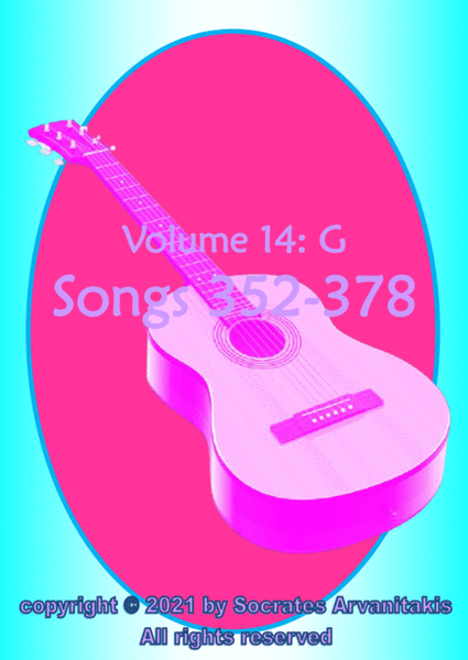 Folk Songs For Classical Guitar - Volume 14 (Songs 352-378) image number null