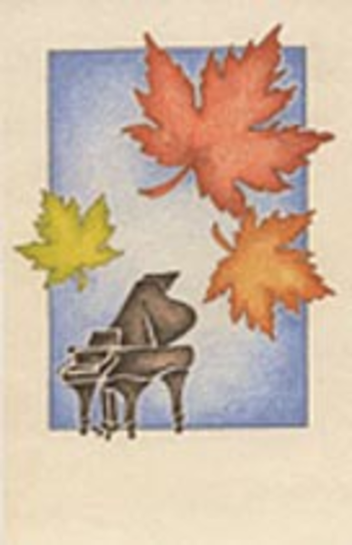 Schaum Recital Programs (Blank) #34: Autumn Leaves