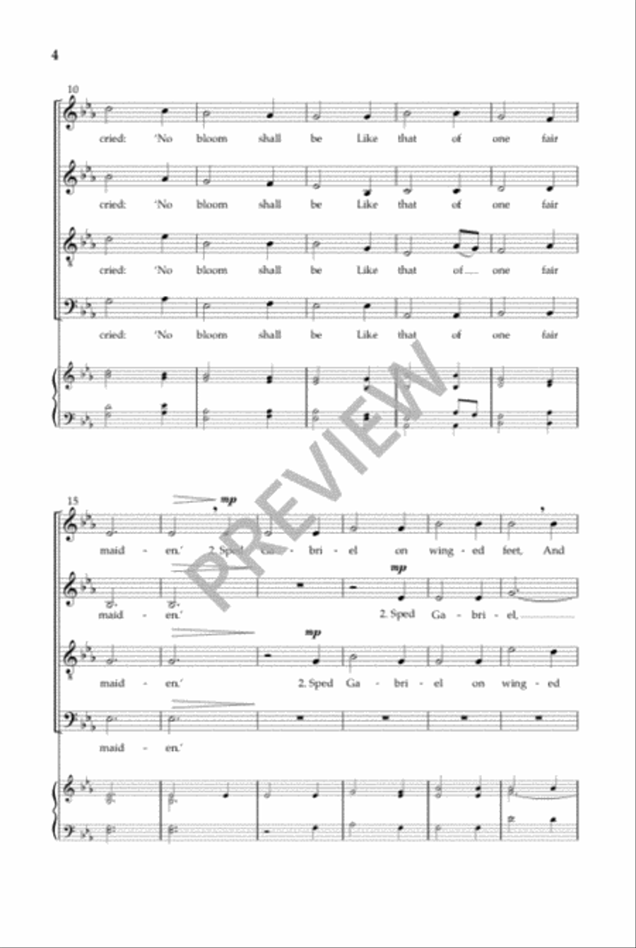 There Stood in Heaven a Linden Tree 4-Part scores gallery preview page 5