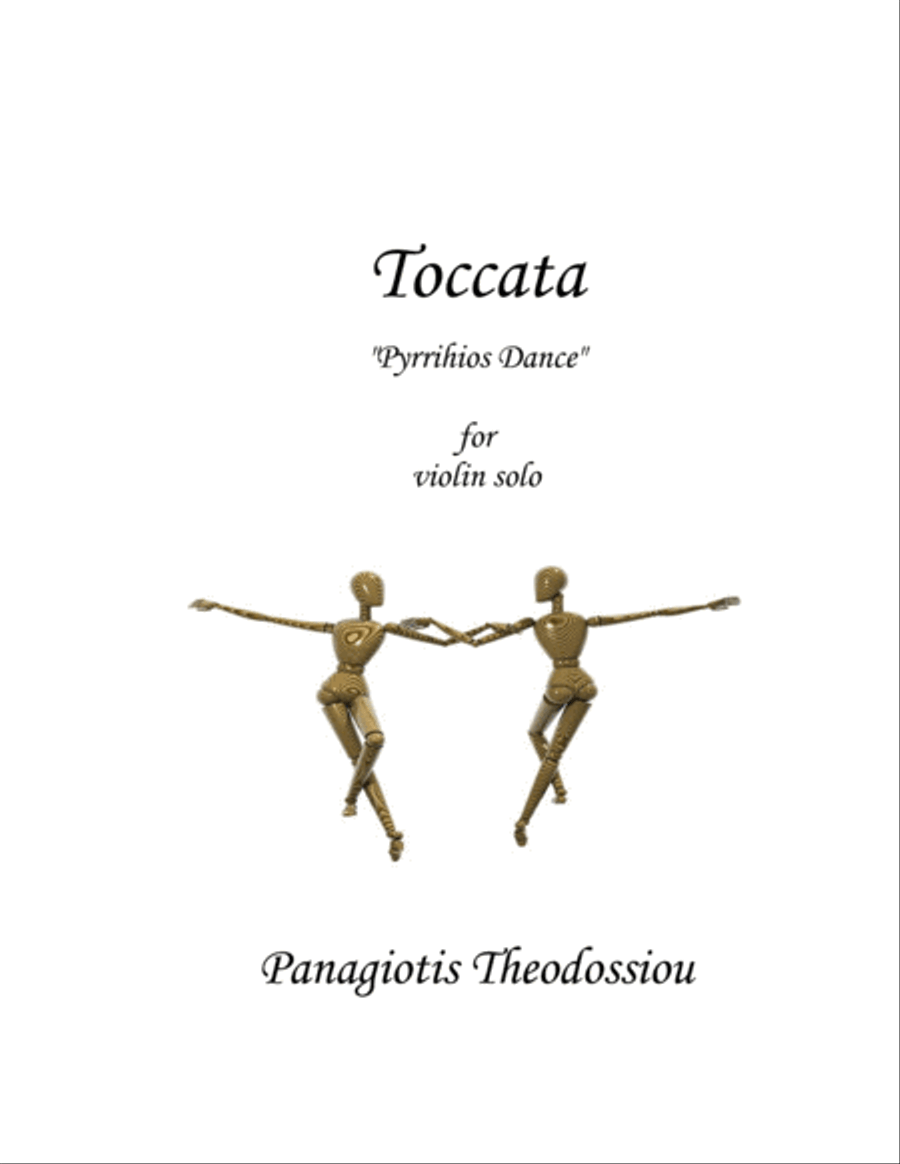 Toccata for violin solo Violin Solo scores gallery preview page 1