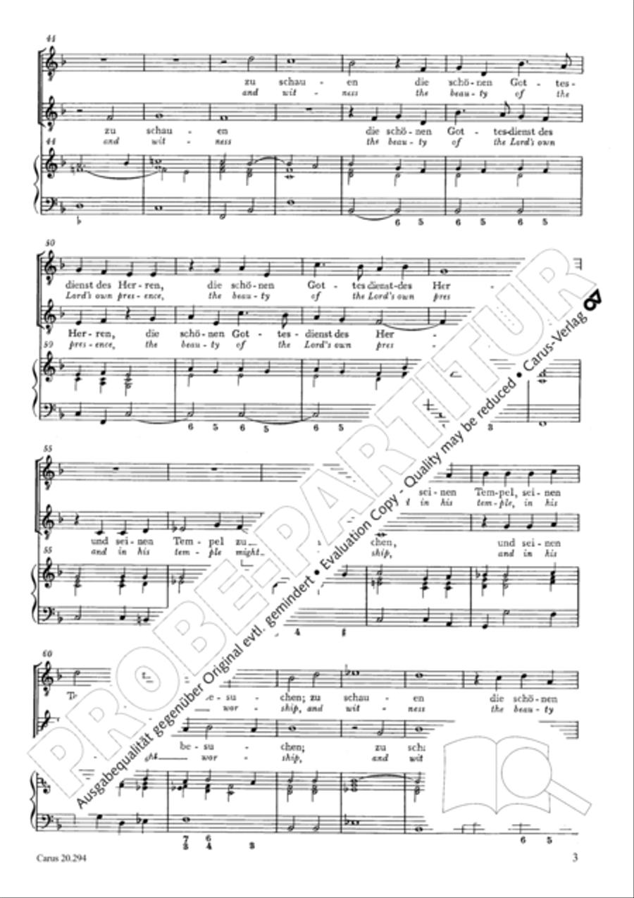 Our father (Eins bitte ich vom Herren) Voice scores gallery preview page 4
