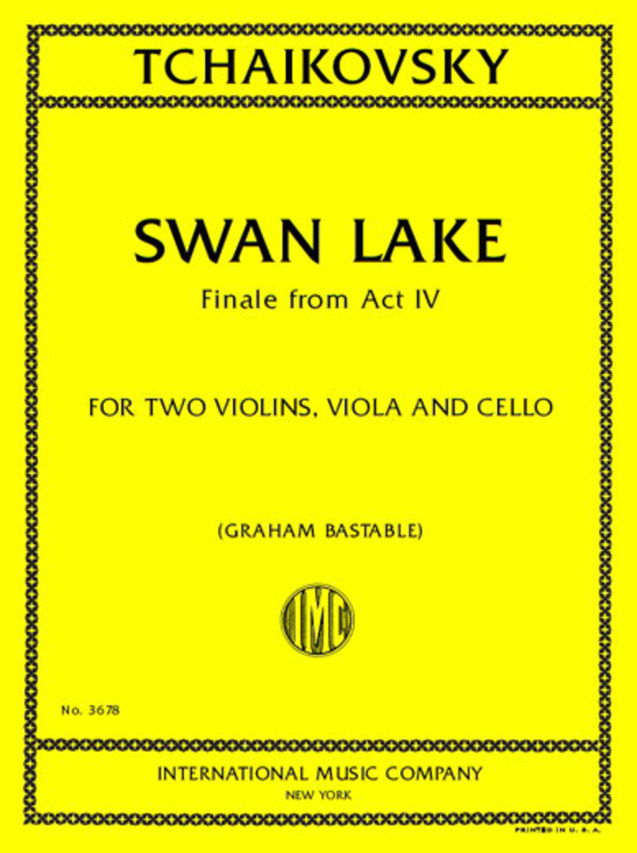 Swan Lake, Finale From Act Iv String Quartet scores gallery preview page 1