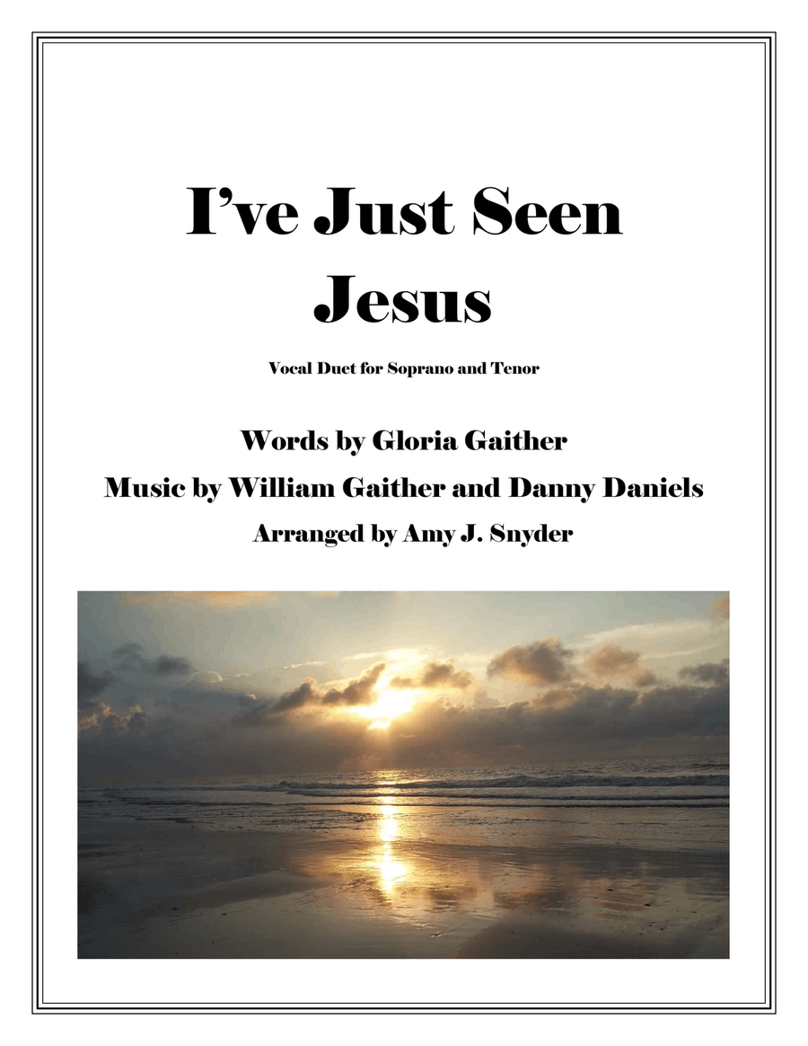 I've Just Seen Jesus Piano, Vocal scores gallery preview page 1