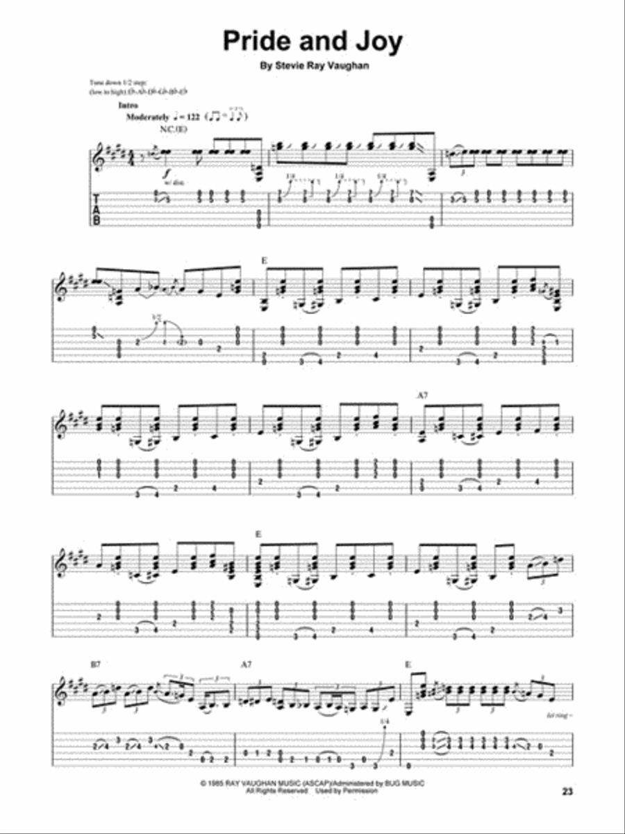 More Stevie Ray Vaughan Electric Guitar scores gallery preview page 5