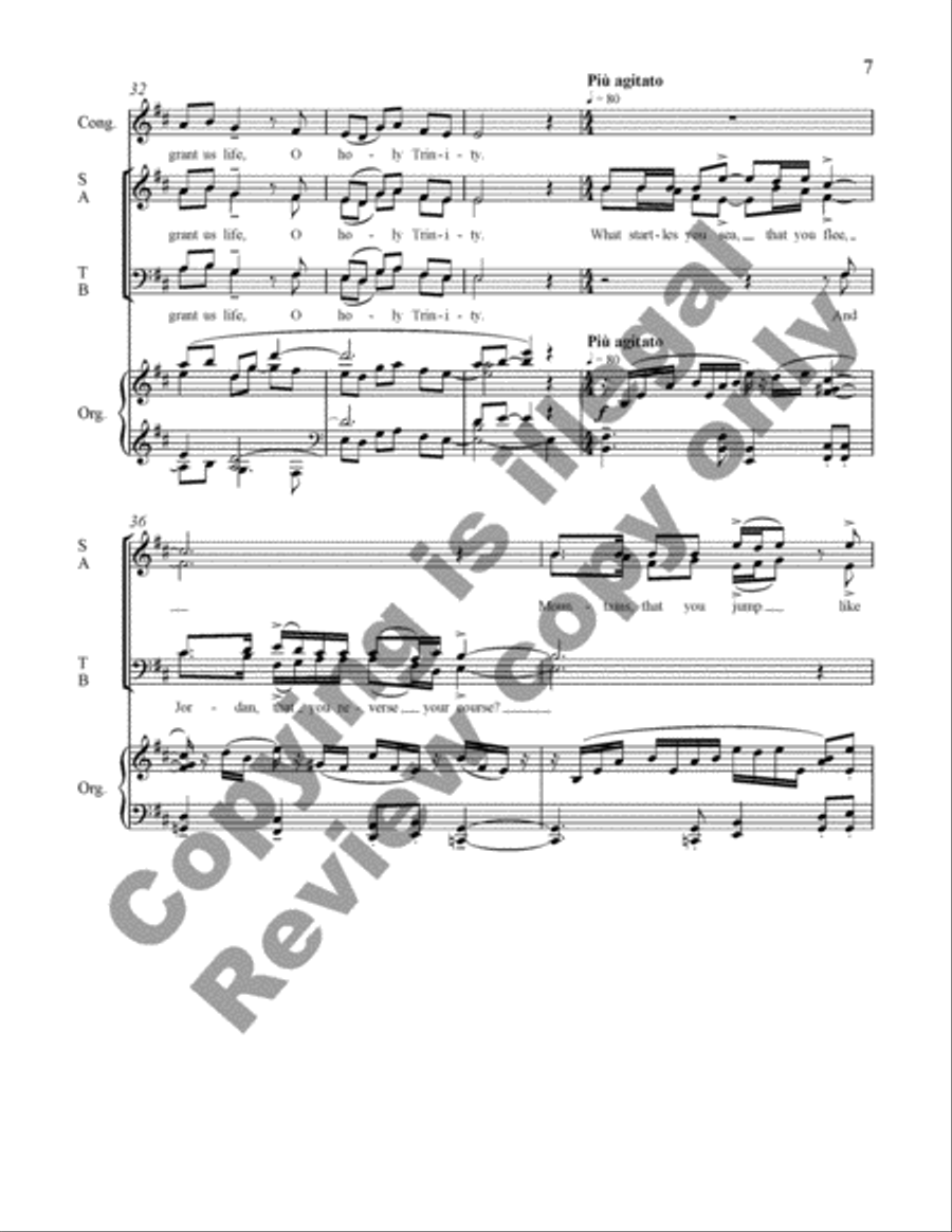 Psalm 114 4-Part scores gallery preview page 7