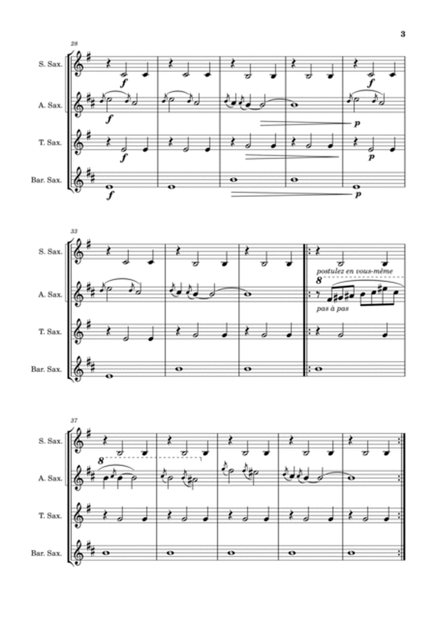 Gnossienne No. 1 – for Saxophone Quartet image number null