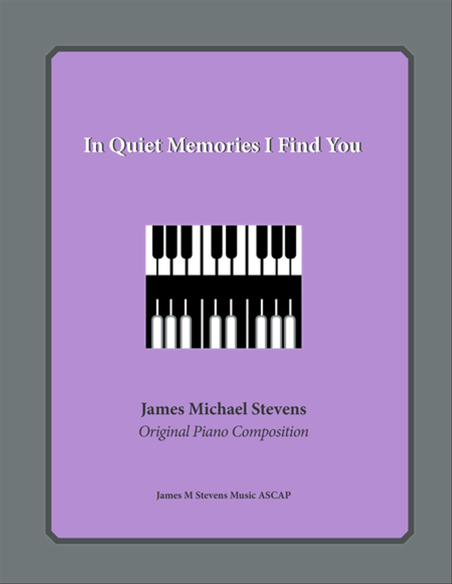 In Quiet Memories I Find You Piano Solo scores gallery preview page 1