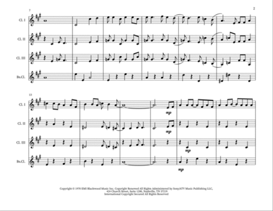 Put Your Hand In The Hand Small Ensemble scores gallery preview page 2