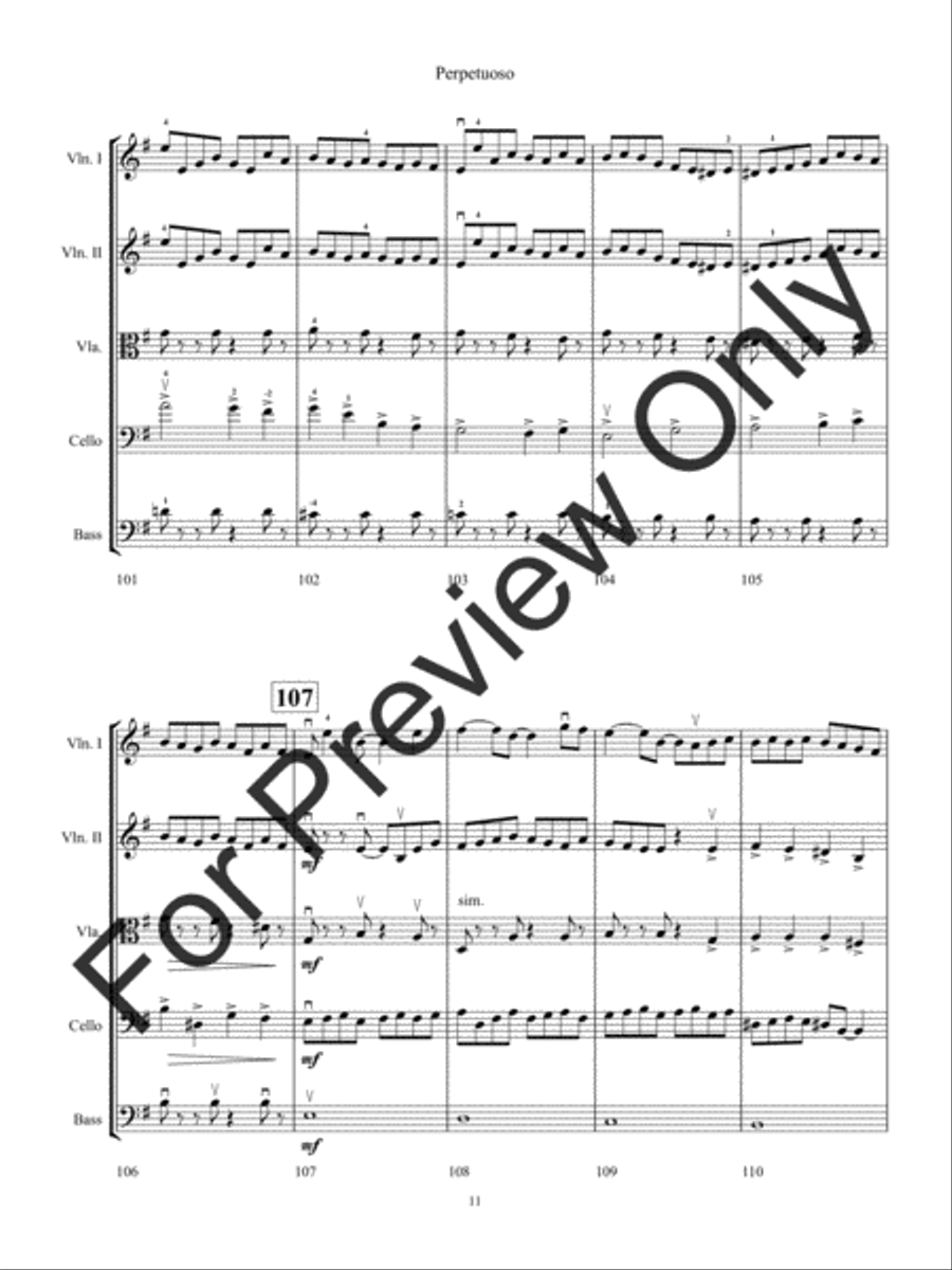 Perpetuoso (Score) Perpetuoso (Score) String Orchestra scores gallery preview page 14