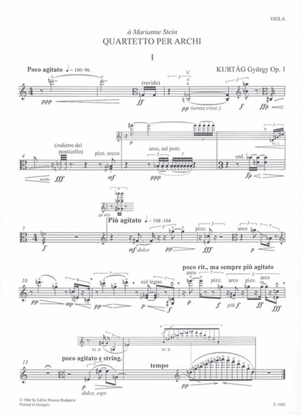 Streichquartett Nr. 1 op. 1