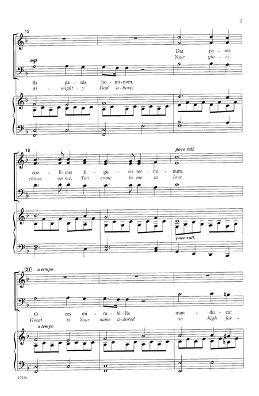 Panis Angelicus 3-Part scores gallery preview page 3
