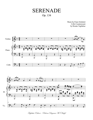 SERENADE - SCHUBERT - OP. 134 - Arr. for Violino, Cello and Piano
