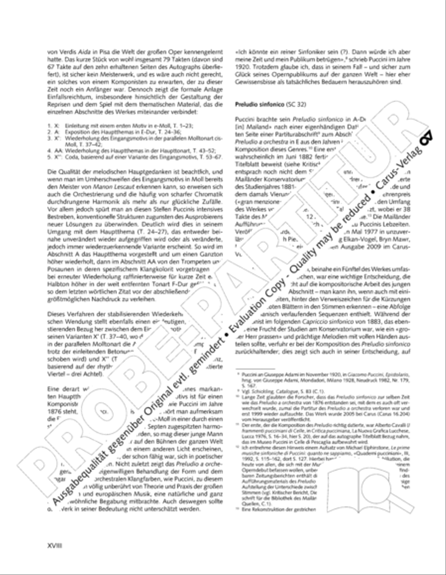 Edizione Nazionale delle Opere di Giacomo Puccini. II. Instrumental music; 1. Works for orchestra (vol. II/1) Score scores gallery preview page 19