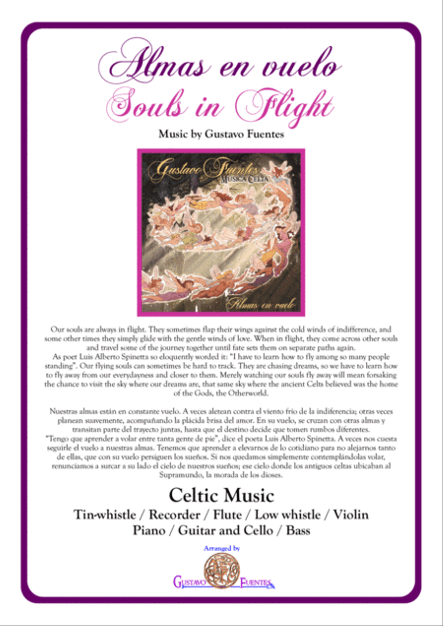 Almas en vuelo (Souls in Flight), Celtic Song by Gustavo Fuentes Large Ensemble scores gallery preview page 1