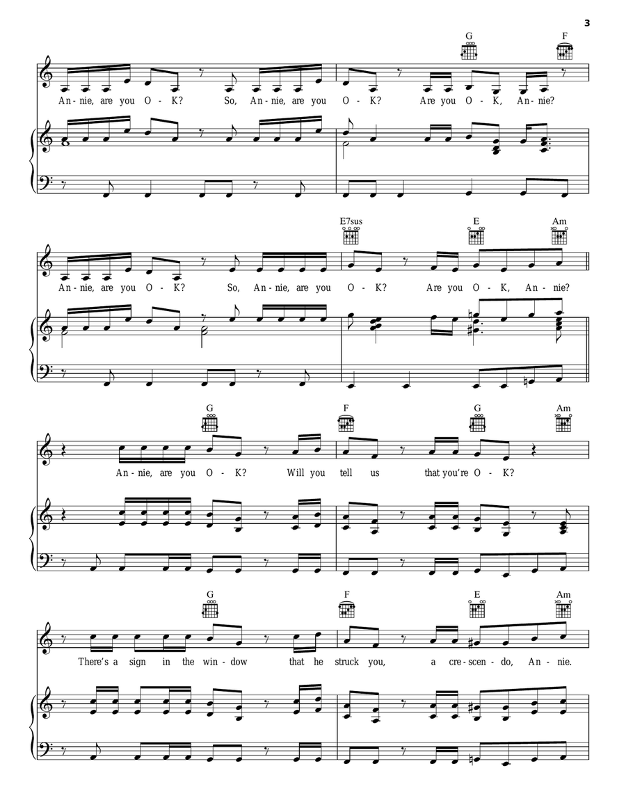 Smooth Criminal Acoustic Guitar scores gallery preview page 3