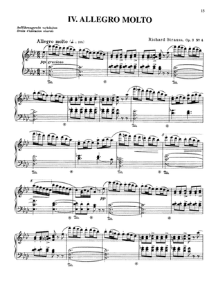 Strauss: Piano Pieces, Op. 3