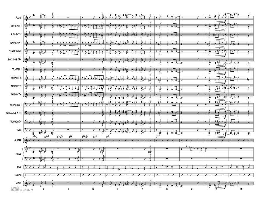 You Made Me Love You (I Didn't Want to Do It) - Conductor Score (Full Score) Jazz Ensemble scores gallery preview page 2