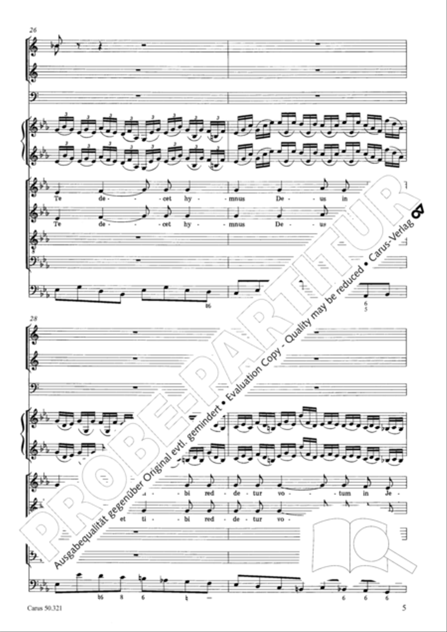 Requiem in C minor 4-Part scores gallery preview page 11