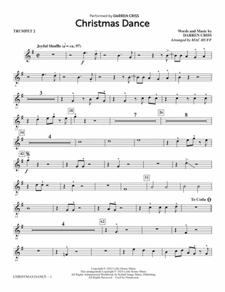 Christmas Dance (arr. Mac Huff) - Trumpet 2