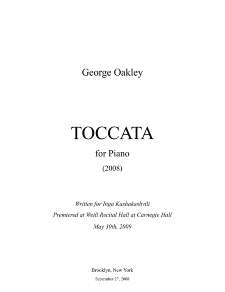Toccata Toccata Piano Solo scores gallery preview page 3