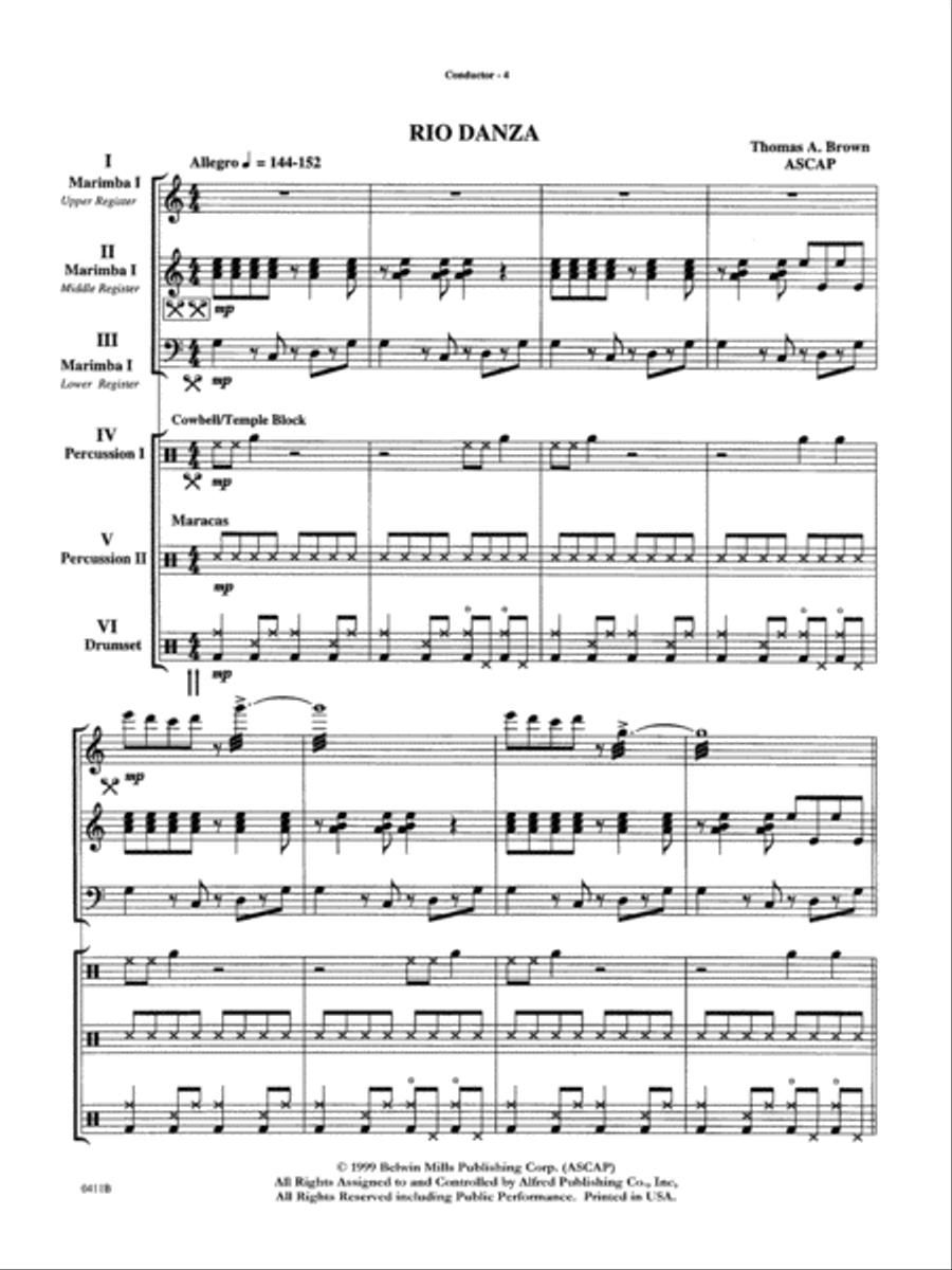 The Mexican Collection, Volume 1 Percussion Ensemble scores gallery preview page 8