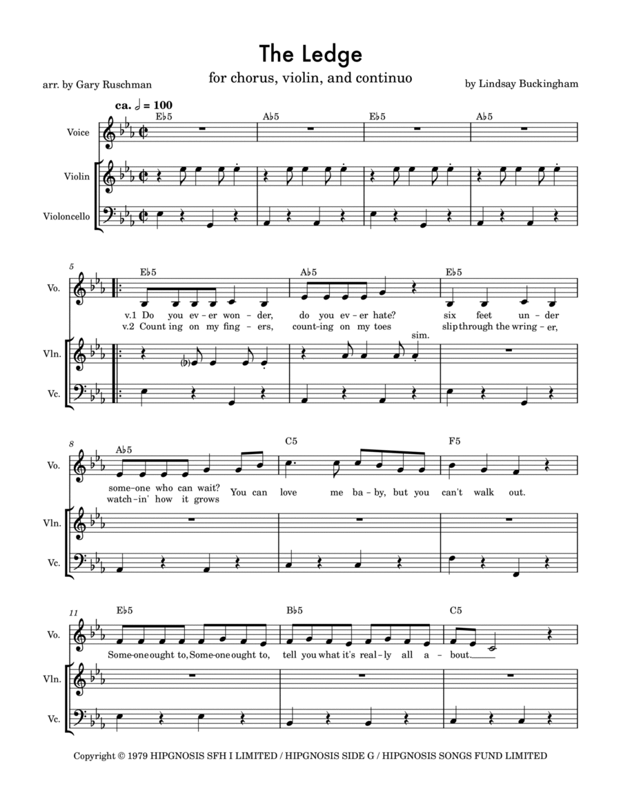 The Ledge Voice scores gallery preview page 1