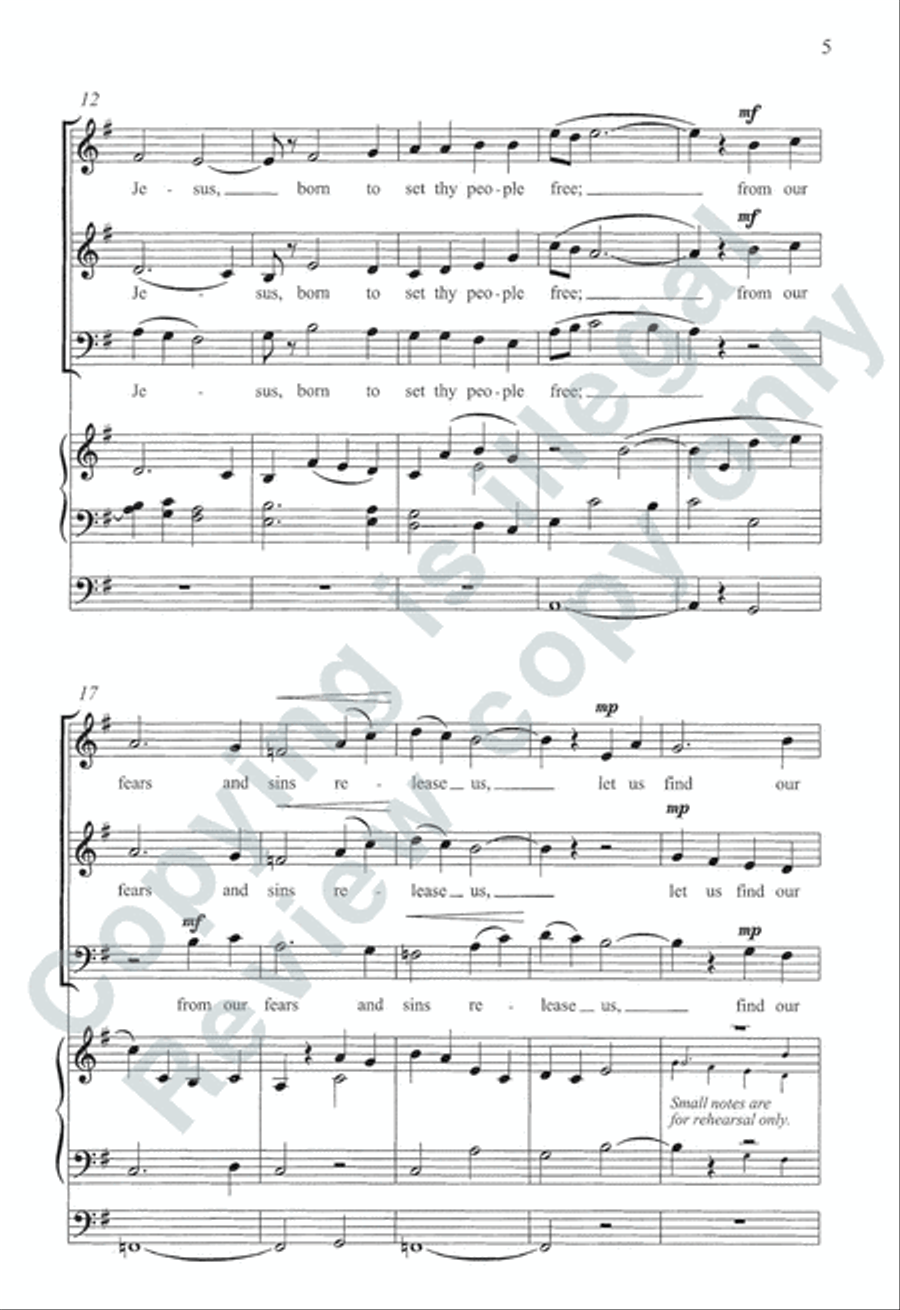 Somerset Anthem Books, Volume I (Advent & Christmas) 3-Part scores gallery preview page 22