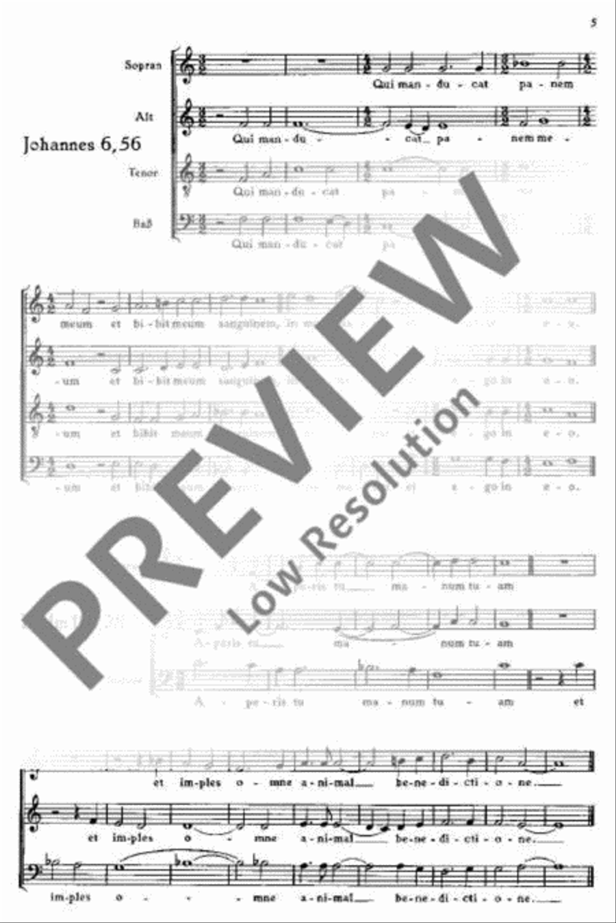 Psalmverse zur Kommunion 4-Part scores gallery preview page 6