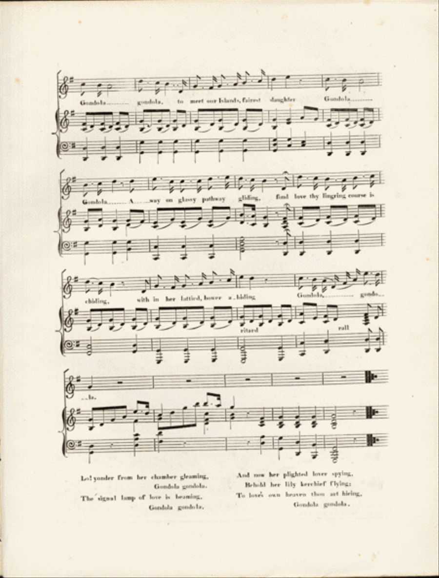 Away Upon the Moonlit Water. A Gondola Song Voice scores gallery preview page 2